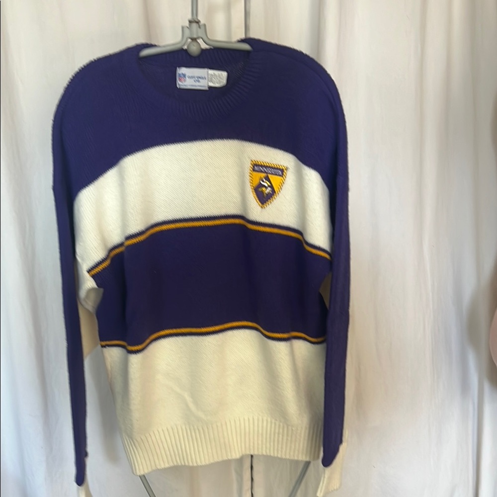 Minnesota Vikings Football Cliff Engle NFL Crewneck pullover Sweater M Unisex